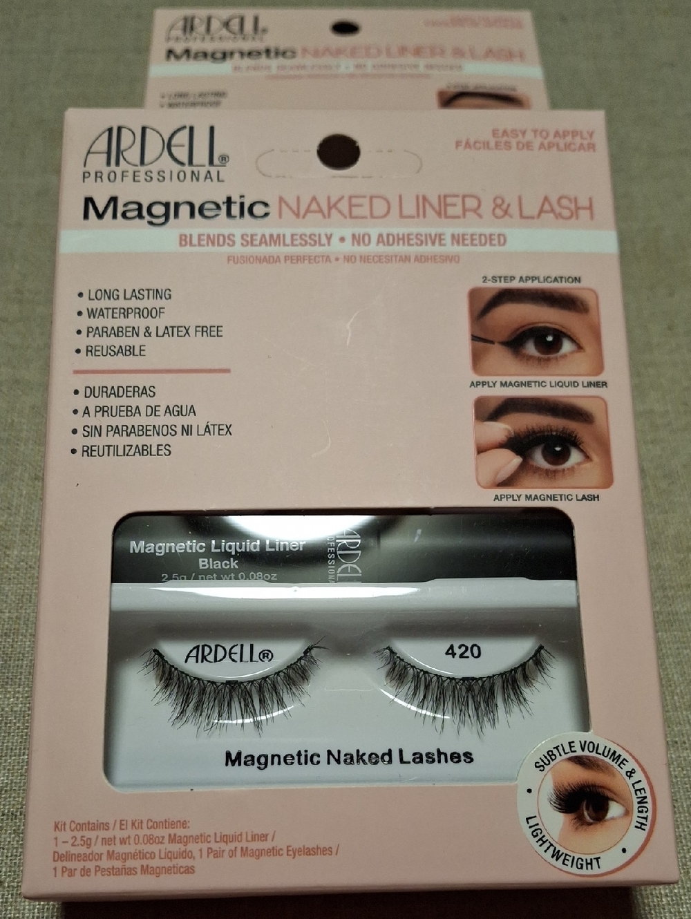 (2) Ardell Magnetic Naked Liner & Lash Set — Black Number 420